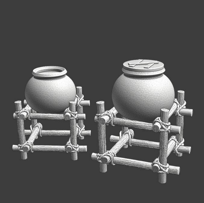 Wargaming props - food storage